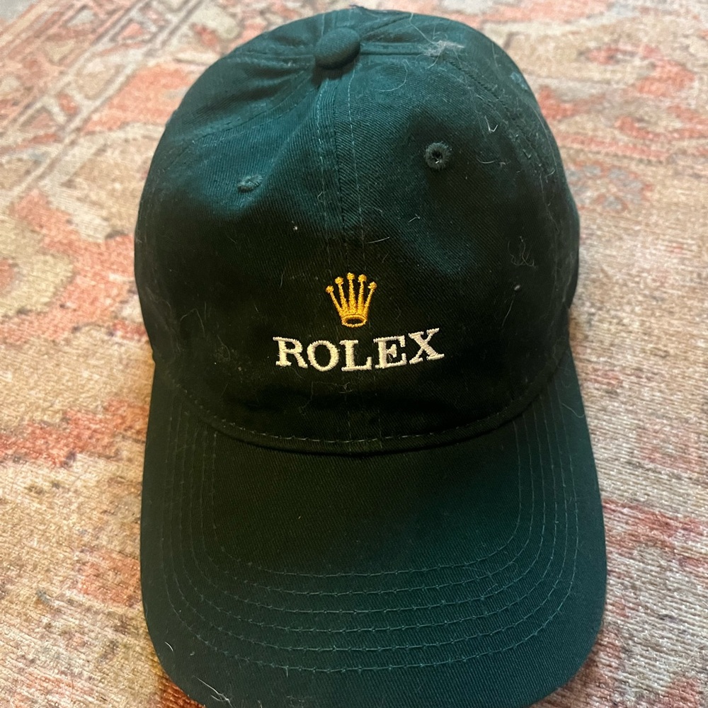 Rolex Dark Green Cap with Gold Emblem